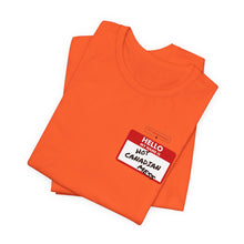 Load image into Gallery viewer, Hello My Name is... Unisex Jersey Short Sleeve Tee