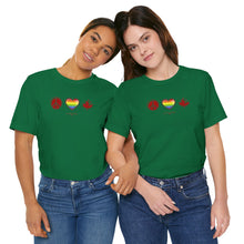 Load image into Gallery viewer, LGBTQ Peace Love Canada Unisex Jersey Short Sleeve Tee