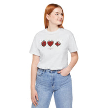 Load image into Gallery viewer, Peace Love Canada Unisex Jersey Short Sleeve Tee
