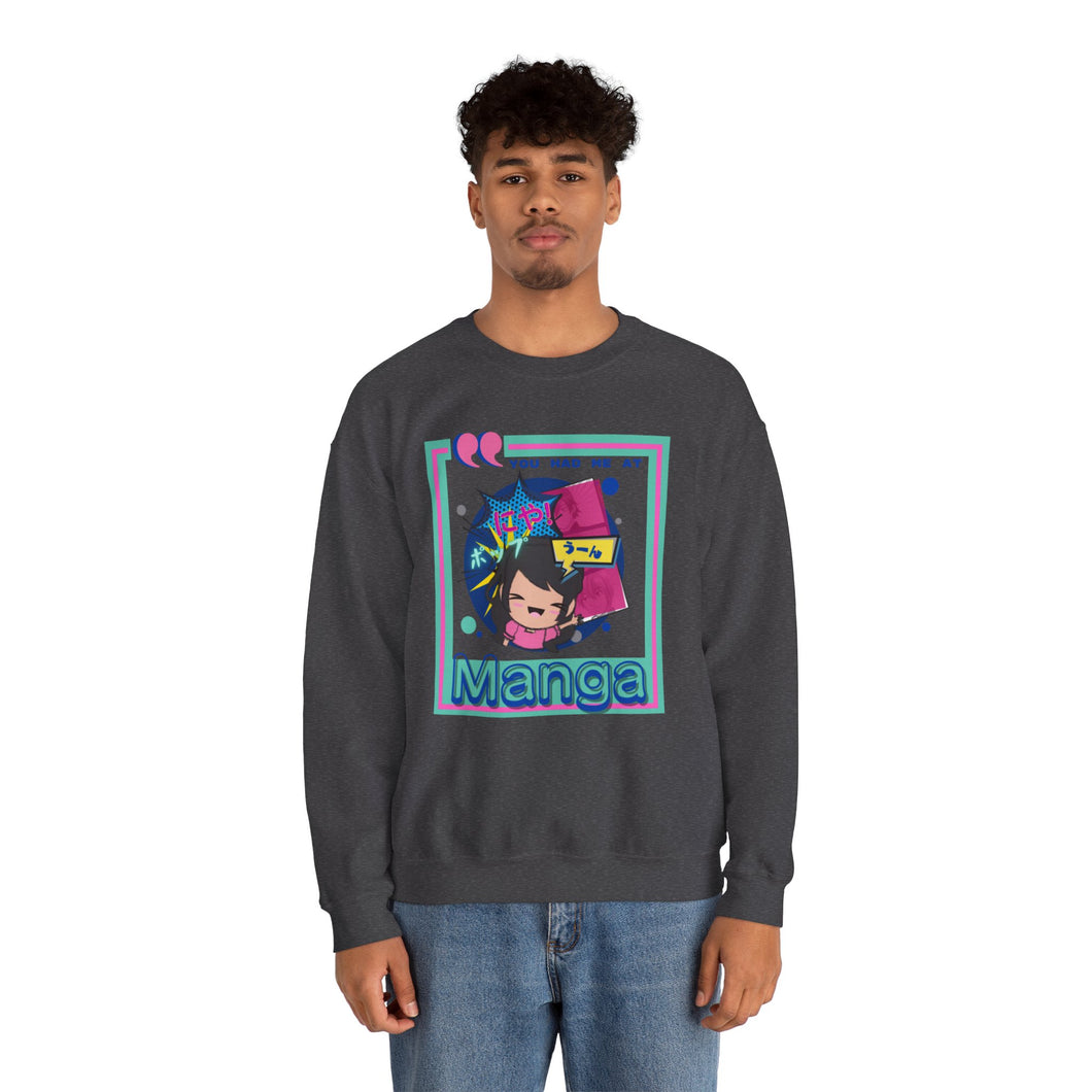 You Had Me at Manga Unisex Heavy Blend™ Crewneck Sweatshirt