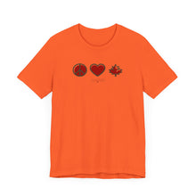 Load image into Gallery viewer, Peace Love Canada Unisex Jersey Short Sleeve Tee
