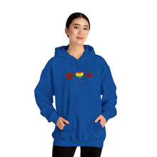 Load image into Gallery viewer, LGBTQ+ Peace Love Canada Unisex Heavy Blend™ Hooded Sweatshirt
