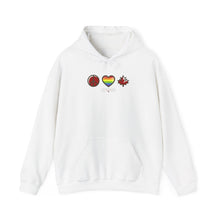 Load image into Gallery viewer, LGBTQ+ Peace Love Canada Unisex Heavy Blend™ Hooded Sweatshirt
