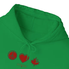Load image into Gallery viewer, Peace Love Canada Unisex Heavy Blend™ Hooded Sweatshirt

