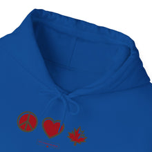 Load image into Gallery viewer, Peace Love Canada Unisex Heavy Blend™ Hooded Sweatshirt
