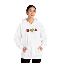 Load image into Gallery viewer, LGBTQ+ Peace Love Canada Unisex Heavy Blend™ Hooded Sweatshirt
