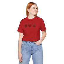 Load image into Gallery viewer, Peace Love Canada Unisex Jersey Short Sleeve Tee
