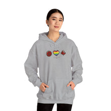 Load image into Gallery viewer, LGBTQ+ Peace Love Canada Unisex Heavy Blend™ Hooded Sweatshirt
