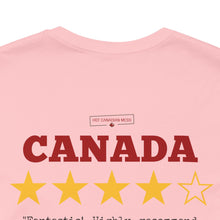 Load image into Gallery viewer, 4 Star Canada Review Unisex Jersey Short Sleeve Tee
