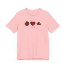 Load image into Gallery viewer, Peace Love Canada Unisex Jersey Short Sleeve Tee
