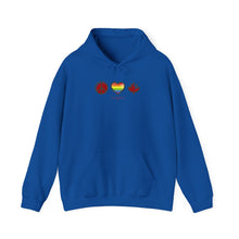 Load image into Gallery viewer, LGBTQ+ Peace Love Canada Unisex Heavy Blend™ Hooded Sweatshirt
