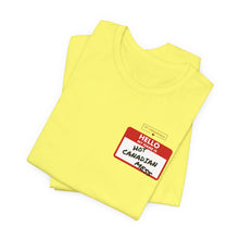 Load image into Gallery viewer, Hello My Name is... Unisex Jersey Short Sleeve Tee
