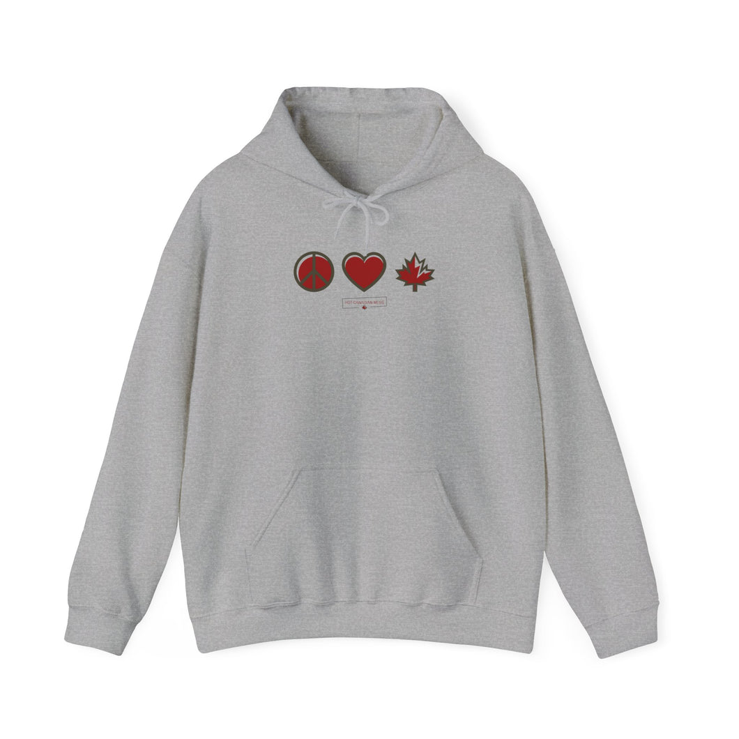 Peace Love Canada Unisex Heavy Blend™ Hooded Sweatshirt