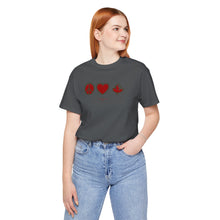 Load image into Gallery viewer, Peace Love Canada Unisex Jersey Short Sleeve Tee
