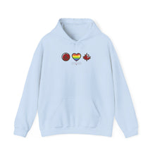 Load image into Gallery viewer, LGBTQ+ Peace Love Canada Unisex Heavy Blend™ Hooded Sweatshirt
