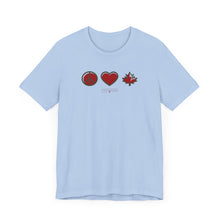 Load image into Gallery viewer, Peace Love Canada Unisex Jersey Short Sleeve Tee
