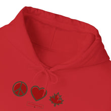 Load image into Gallery viewer, Peace Love Canada Unisex Heavy Blend™ Hooded Sweatshirt
