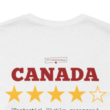 Load image into Gallery viewer, 4 Star Canada Review Unisex Jersey Short Sleeve Tee
