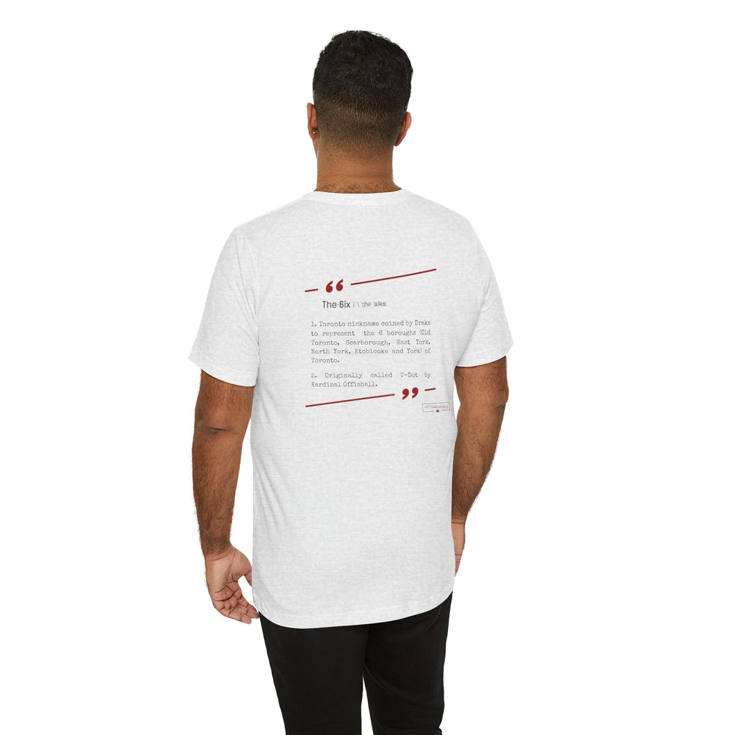 The 6ix Unisex Jersey Short Sleeve Tee