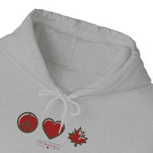 Load image into Gallery viewer, Peace Love Canada Unisex Heavy Blend™ Hooded Sweatshirt
