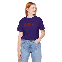 Load image into Gallery viewer, Peace Love Canada Unisex Jersey Short Sleeve Tee
