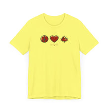 Load image into Gallery viewer, Peace Love Canada Unisex Jersey Short Sleeve Tee
