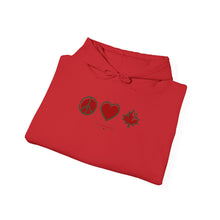 Load image into Gallery viewer, Peace Love Canada Unisex Heavy Blend™ Hooded Sweatshirt
